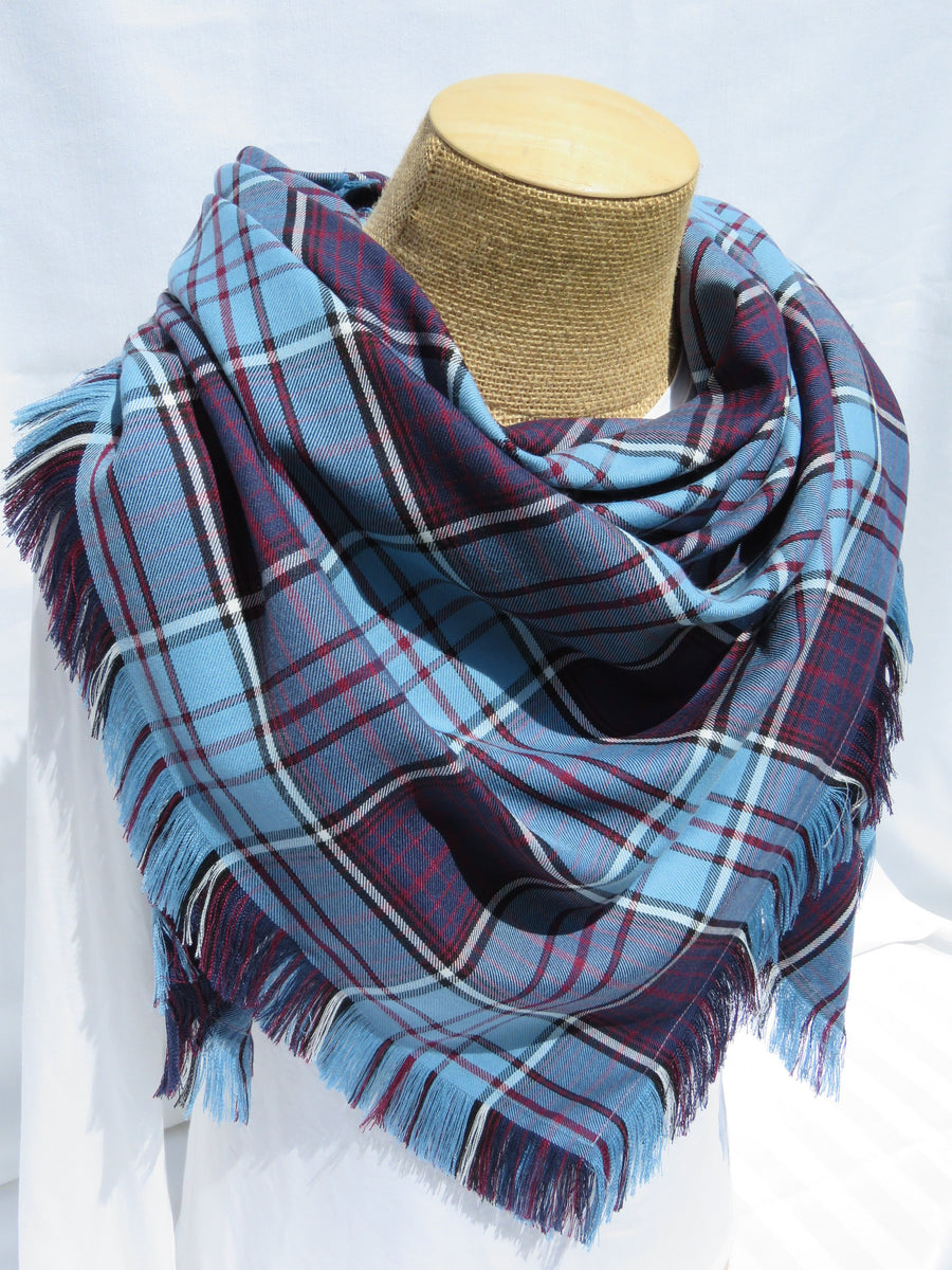 Purple plaid hot sale blanket scarf