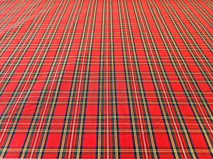 Royal Stewart Tartan Cotton Fabric