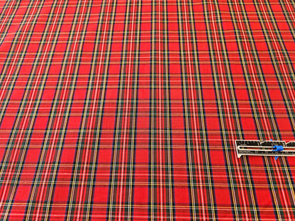 Royal Stewart Tartan Cotton Fabric