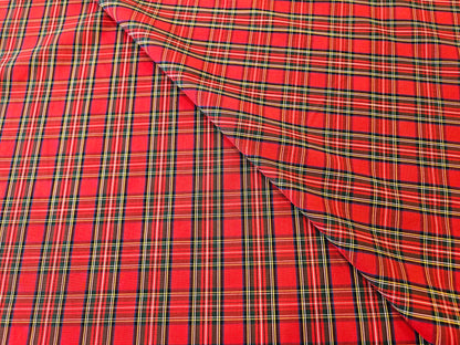 Royal Stewart Tartan Cotton Fabric