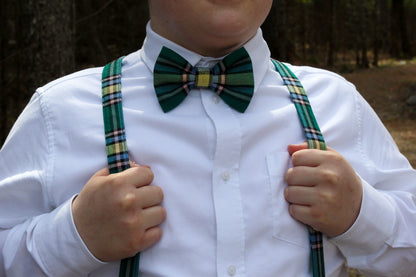 Alberta Tartan Suspenders and Bow Tie Set