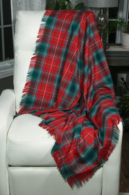 British Columbia Tartan Throw