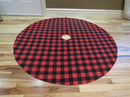 Buffalo Check Christmas Tree Skirt