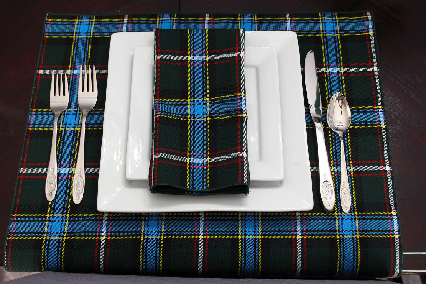 Serviettes en tartan du Labrador