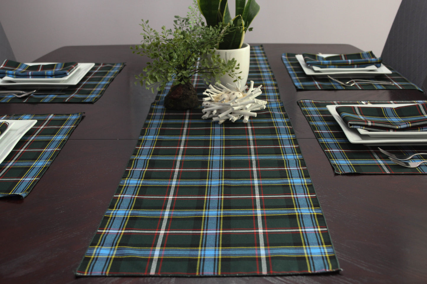 Serviettes en tartan du Labrador