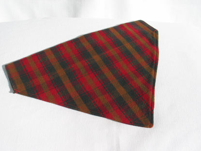 Maple Leaf Tartan Dog Bandana