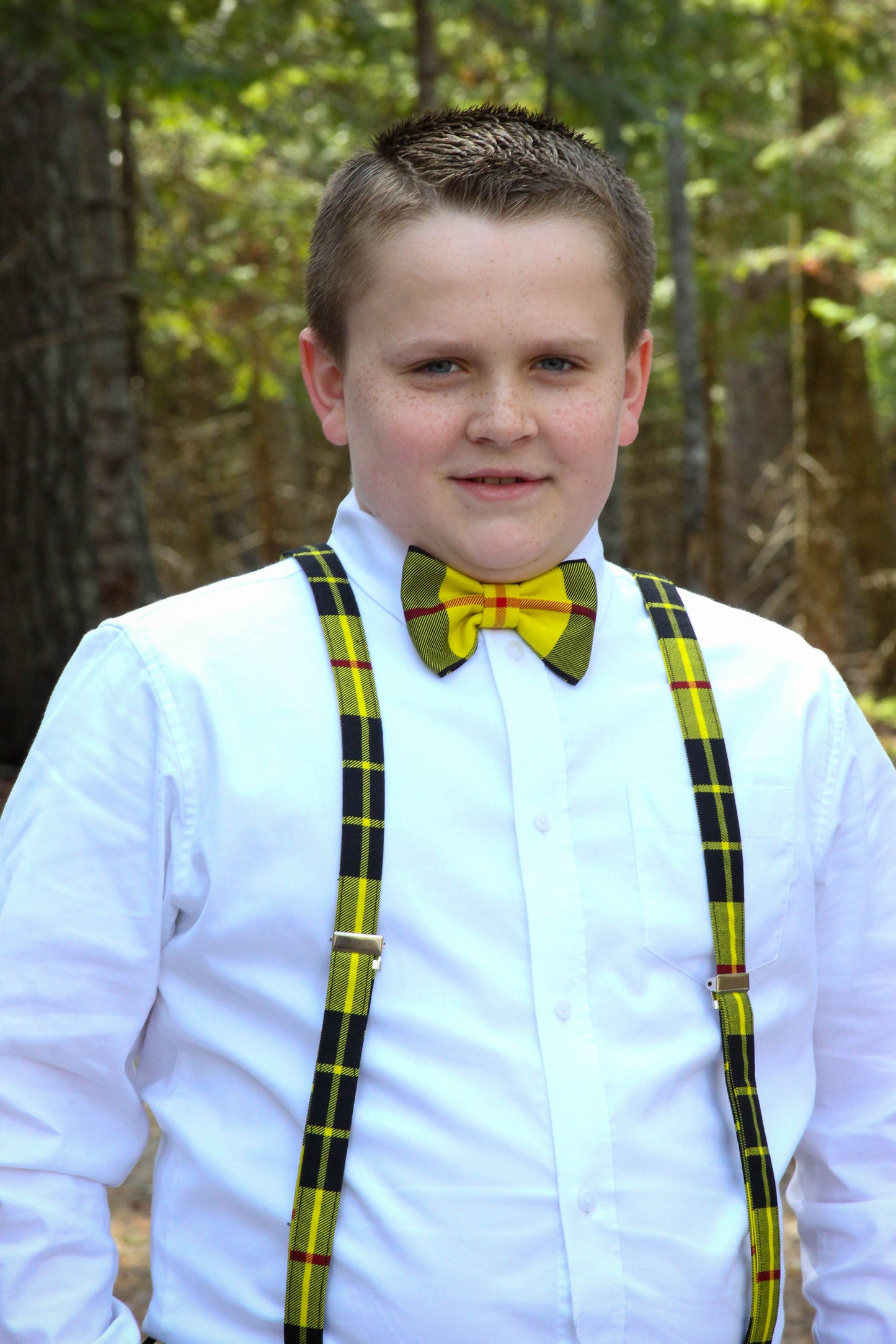 McLeod Tartan Bow Tie and Suspenders