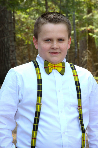 McLeod Tartan Bow Tie and Suspenders