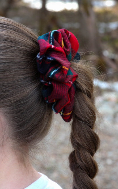 Quebec Tartan Scrunchie