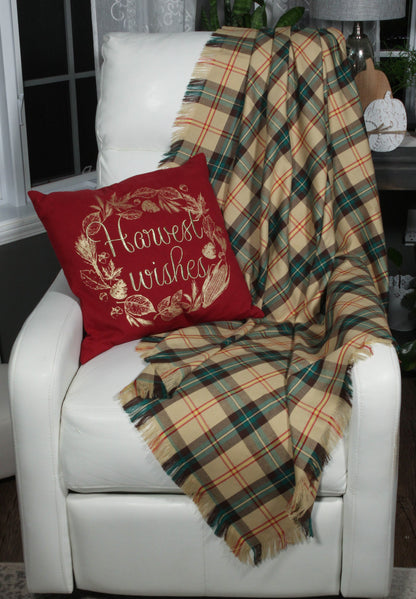 Saskatchewan Tartan Throw