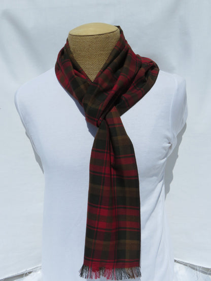 Foulard tartan feuille d'érable