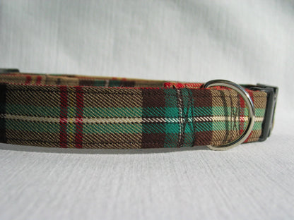 Collier pour chien tartan de la Saskatchewan