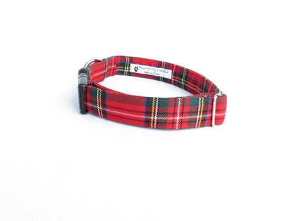 Collier pour animaux de compagnie Royal Stewart Tartan pour photos de Noël