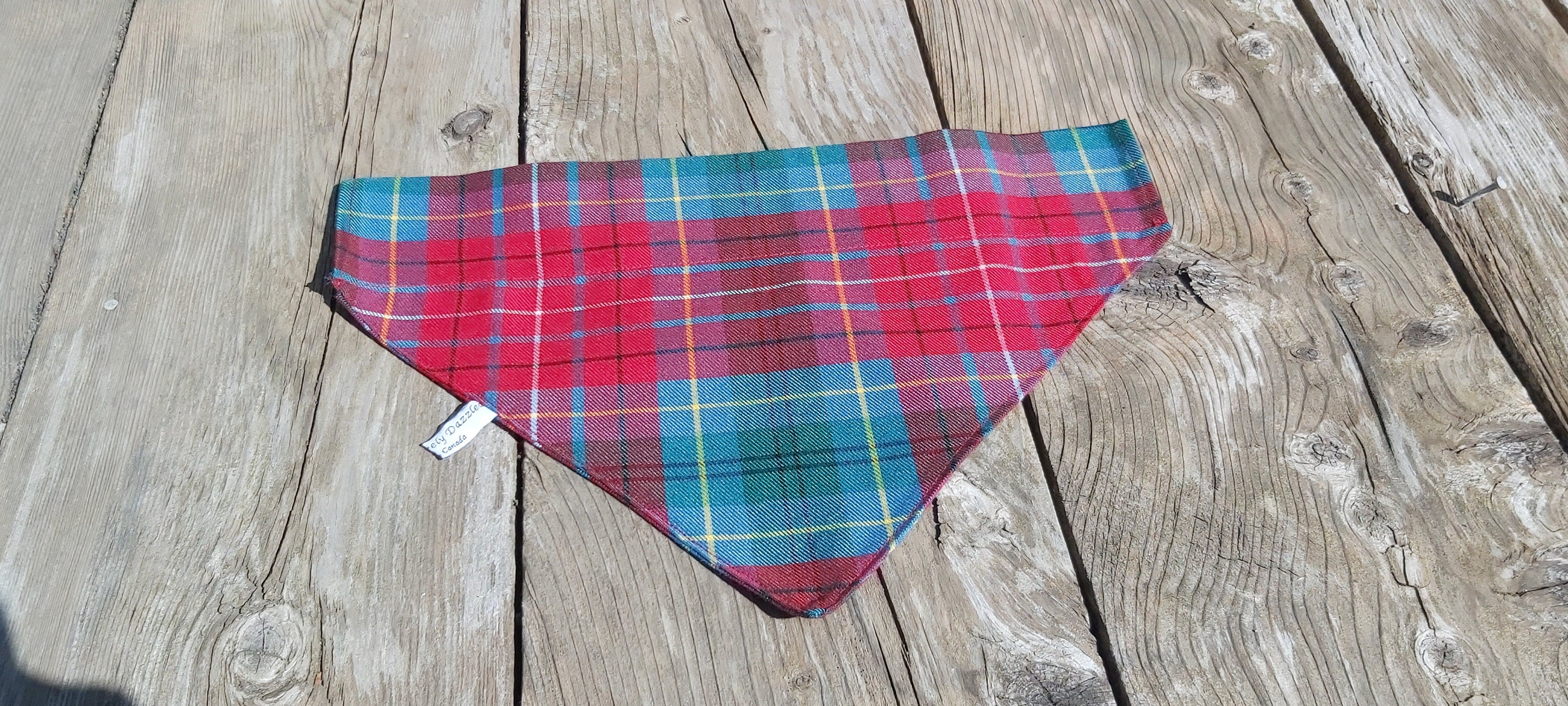 Beautiful British Columbia Tartan Dog Bandana Taylors Tartans