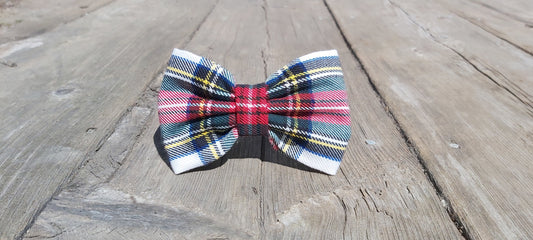 Dress Stewart Tartan Dog Bow Tie