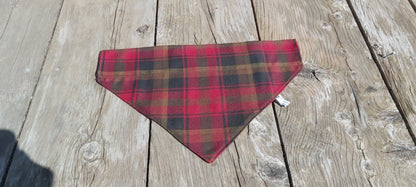 Foulard tartan feuille d'érable