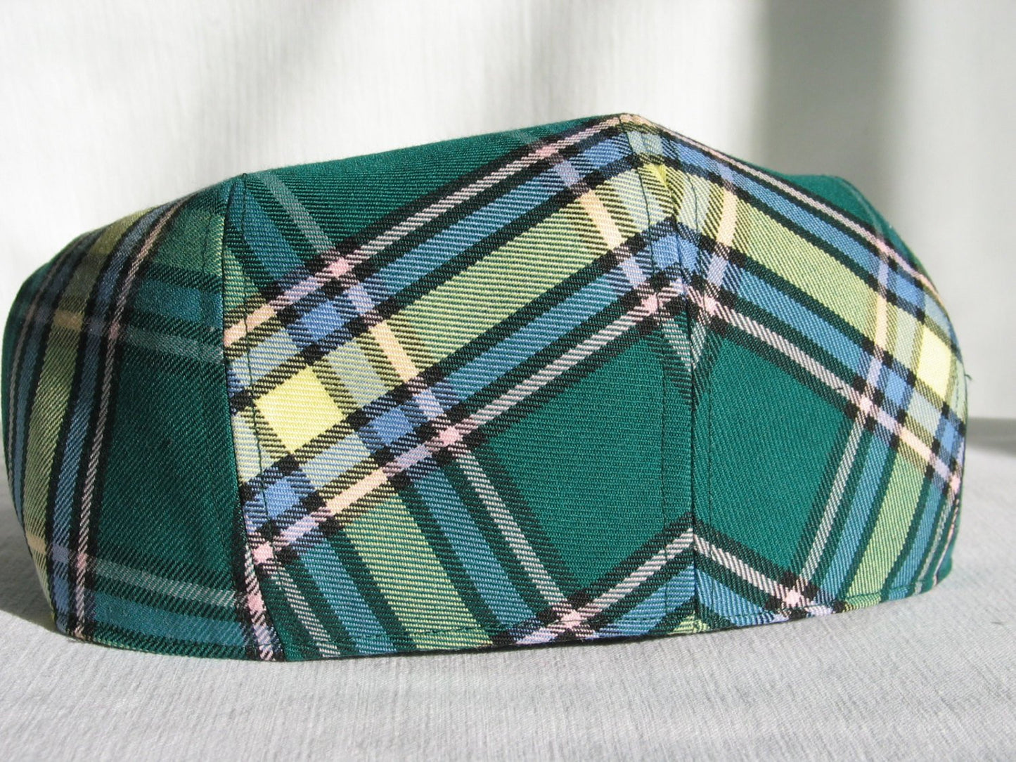 Alberta Tartan Newsboy Cap back view-Taylors Tartans