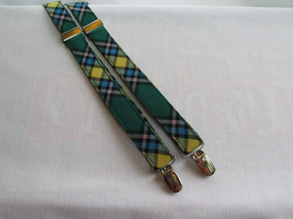 Alberta tartan suspenders for toddlers - Taylors Tartans