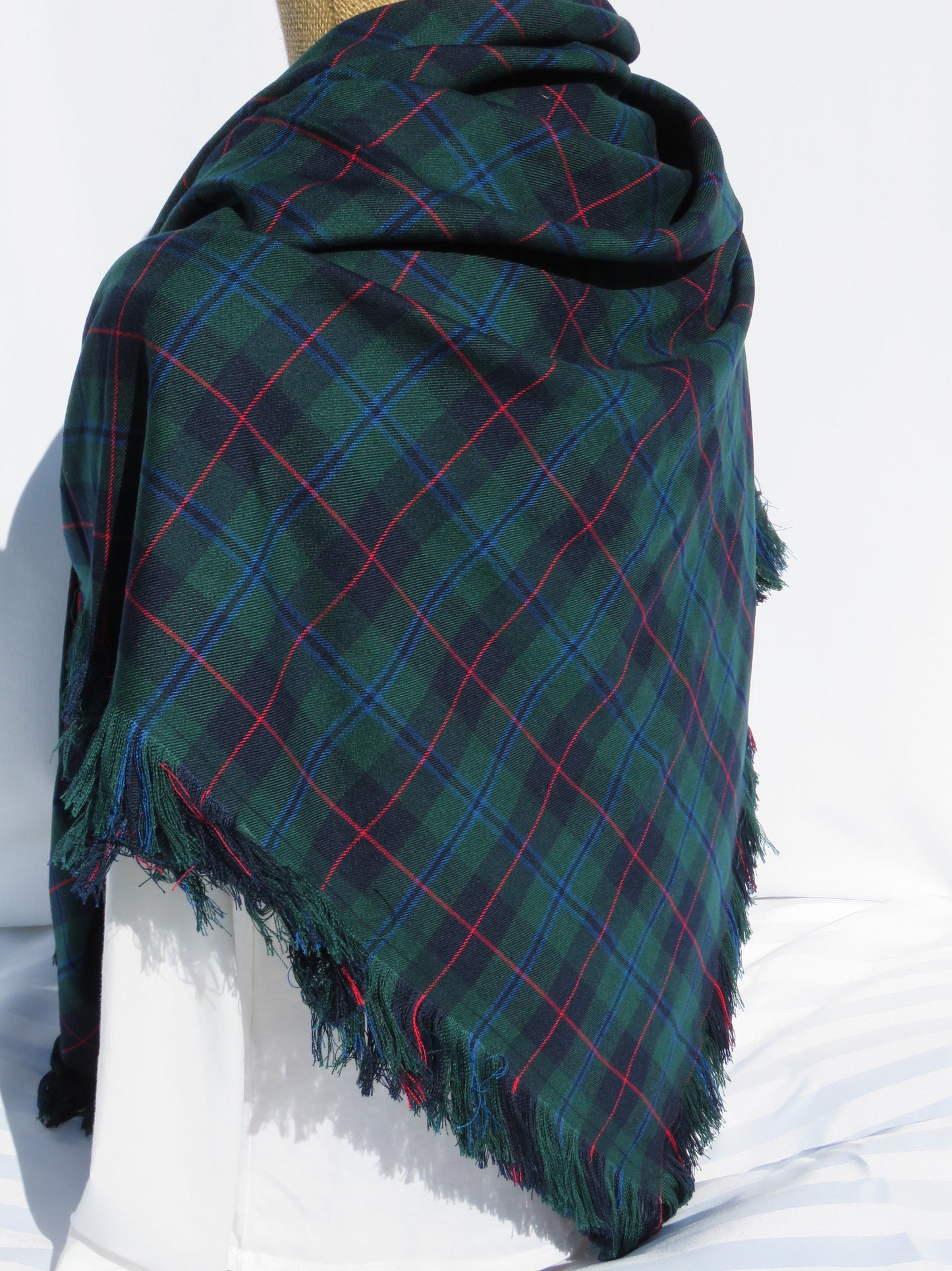 Anderson tartan blanket scarf back view - Taylors Tartans