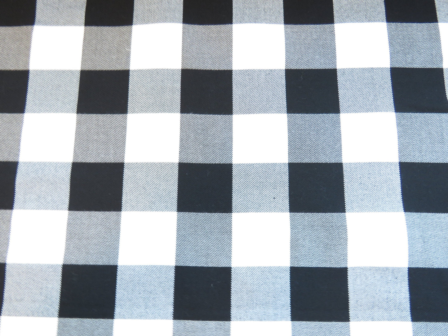 Black and White Buffalo Check Fabric-Taylors Tartans