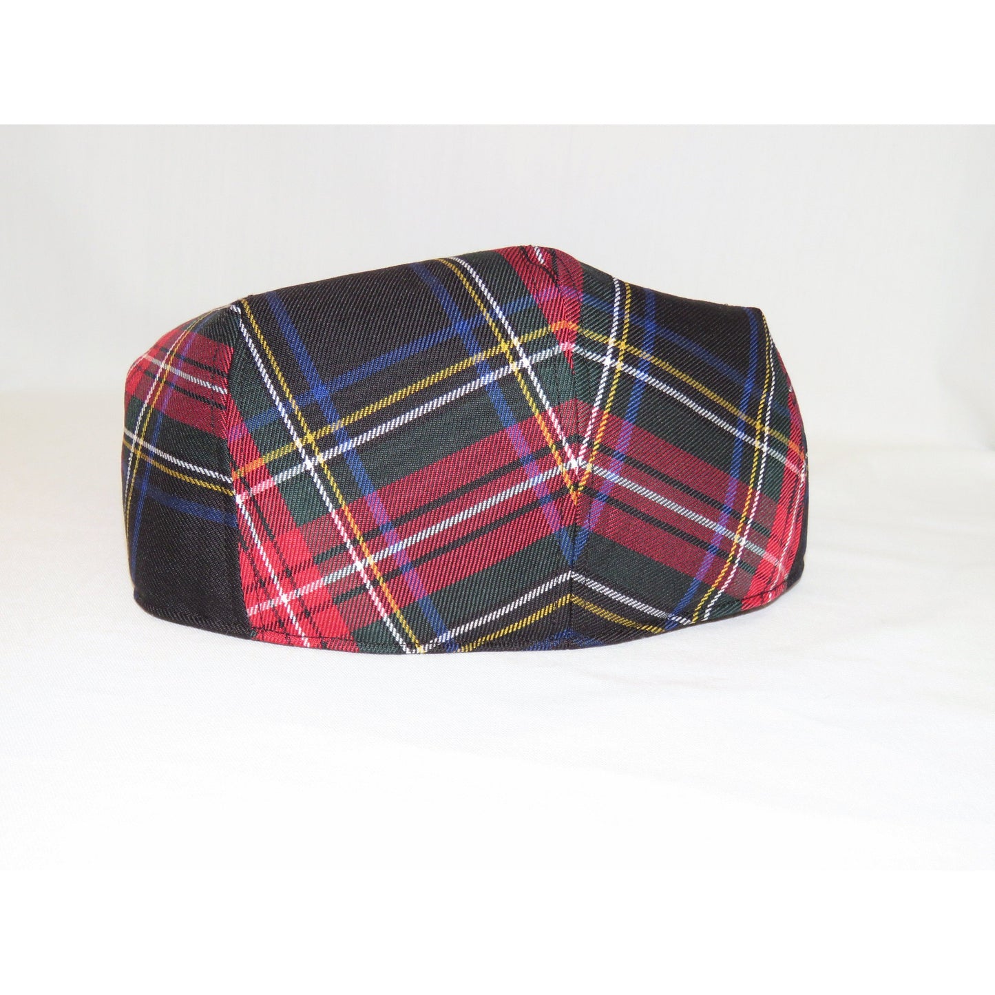 Casquette Plate Stewart Tartan Noire