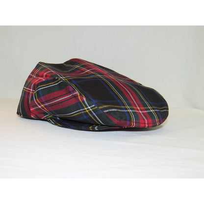 Stewart Black Tartan flat cap Taylors Tartans