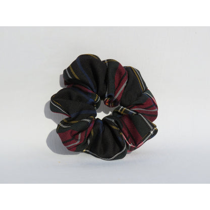 Black Stewart Tartan Scrunchie-Taylors Tartans