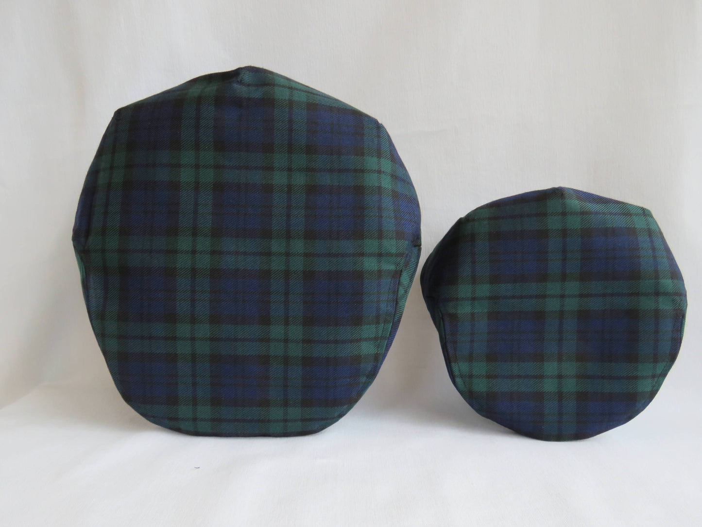 Grandpa and Grandson Black Watch Tartan flat caps Taylors Tartans