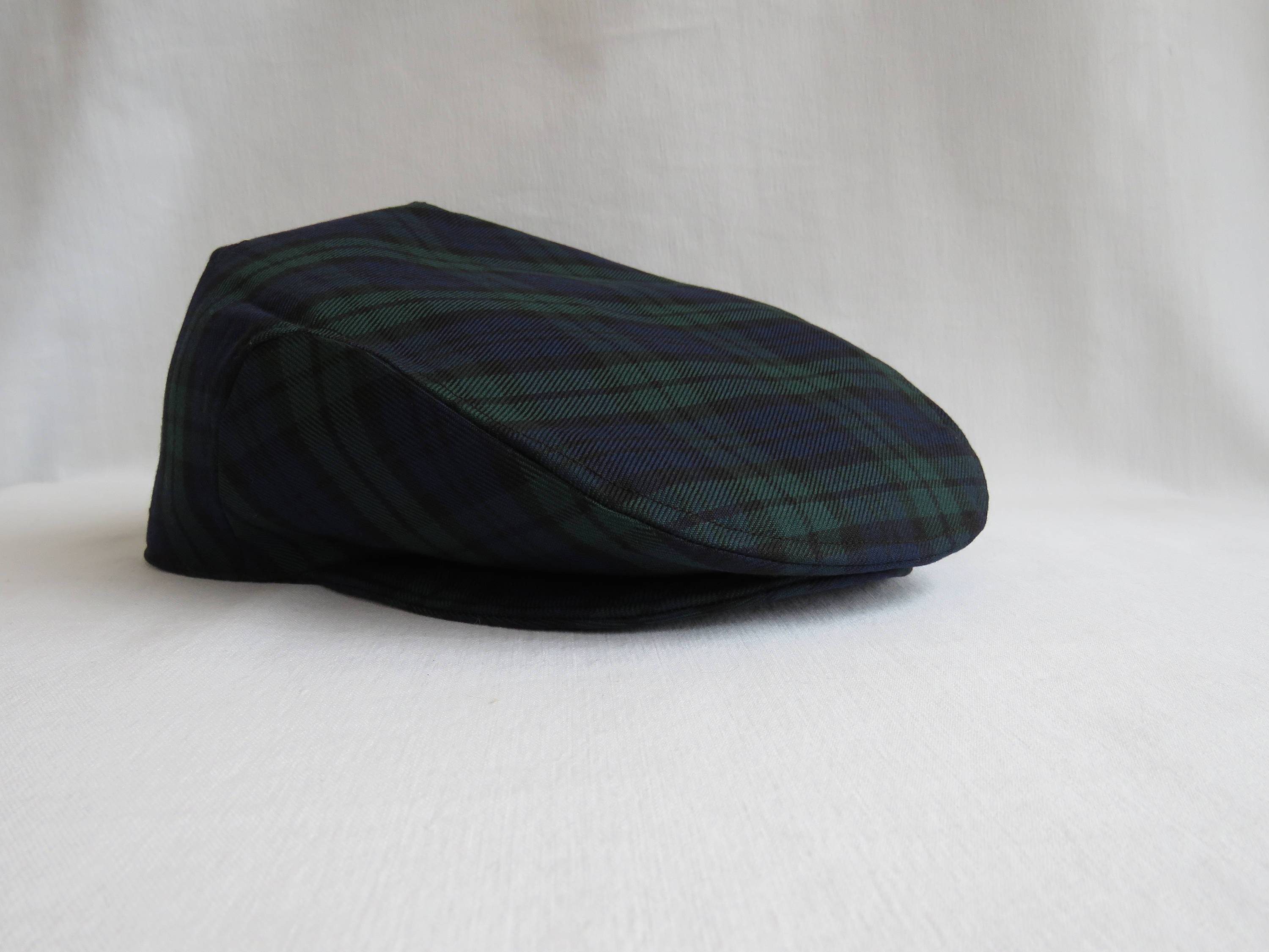 Black Watch Tartan Flat Cap Hat Taylors Tartans
