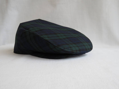 Black Watch Tartan Flat Cap Hat-Taylors Tartans