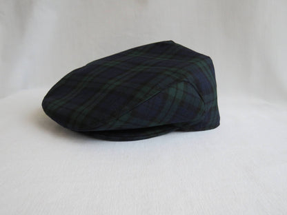 Black Watch Tartan Flat Cap Hat