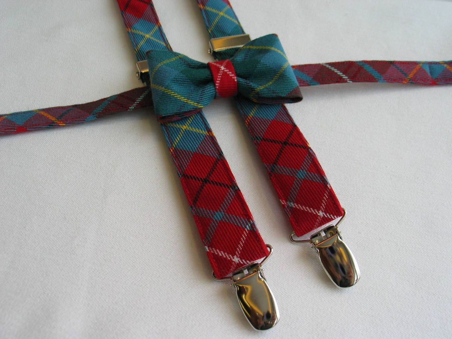 British Columbia Tartan Freestyle Bow Tie