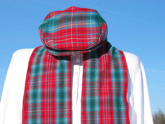 British Columbia Tartan Scarf and Flat Cap Set-Taylors Tartans