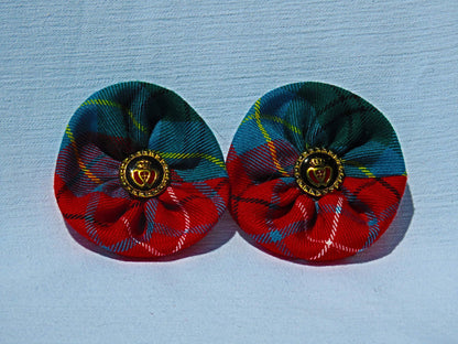 British Columbia Tartan Shoe Clips