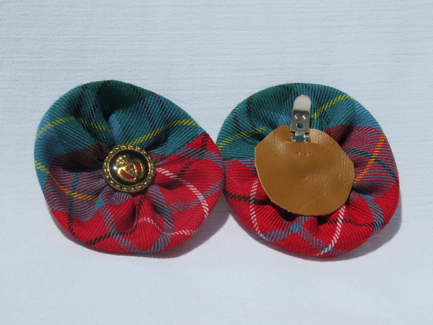 British Columbia Tartan Shoe Clips