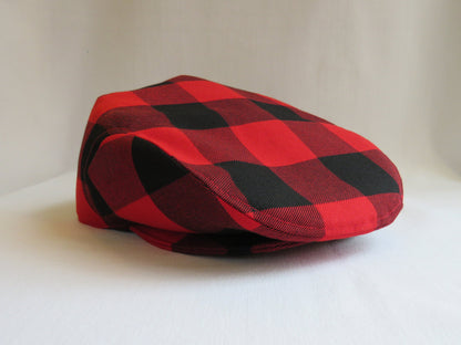 Buffalo Check Flat Cap and Scarf Combo-Taylors Tartans