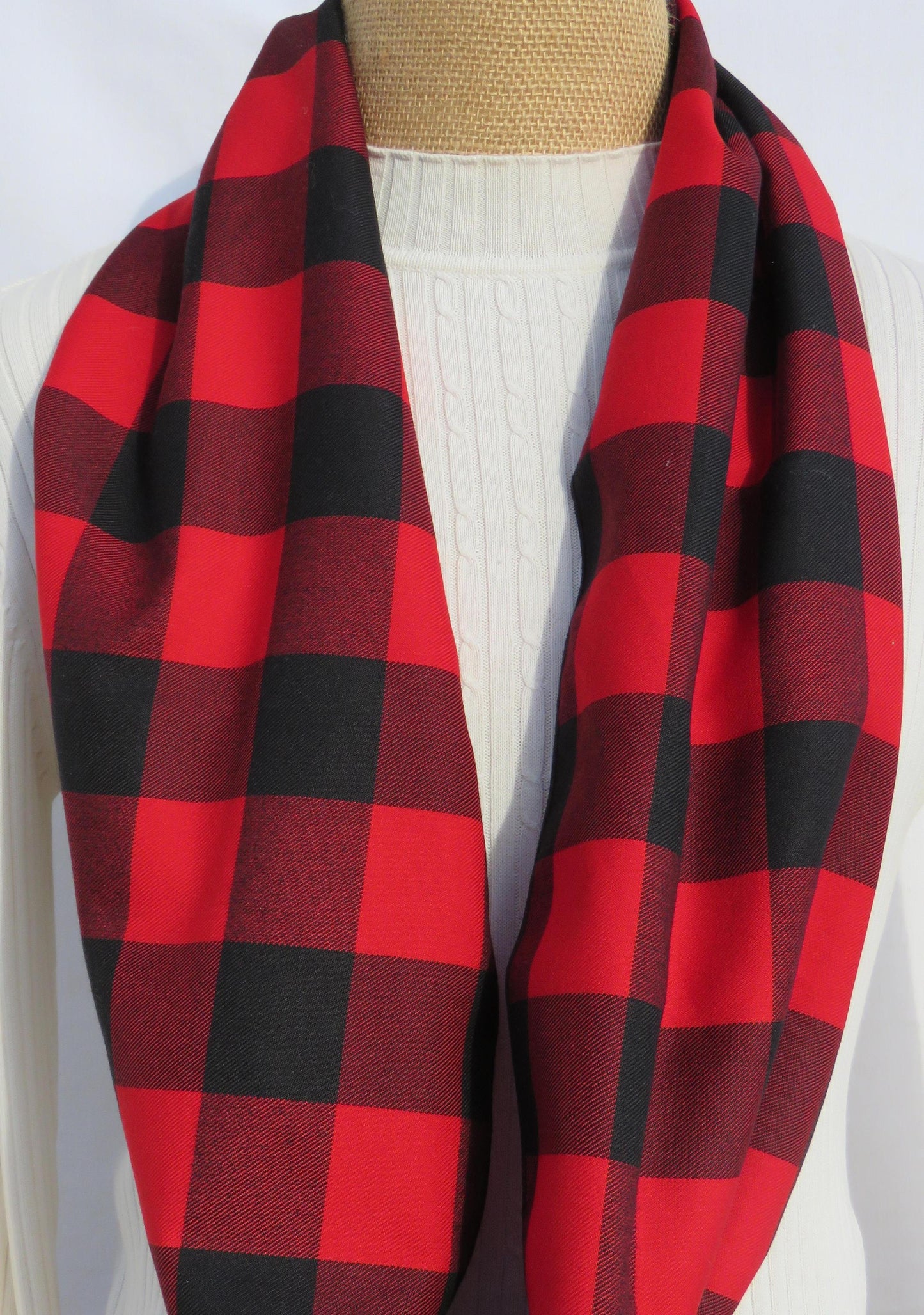 Buffalo Check Infinity Scarf