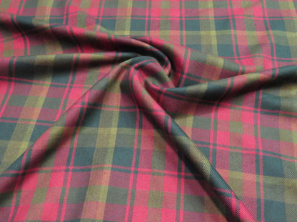 Canadian Maple Leaf Tartan Fabric