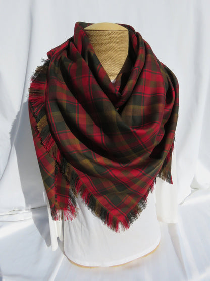 Canadian Tartan Maple Leaf Blanket Scarf-Taylors Tartans