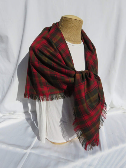 Canadian Tartan Maple Leaf Blanket Scarf-Taylors Tartans