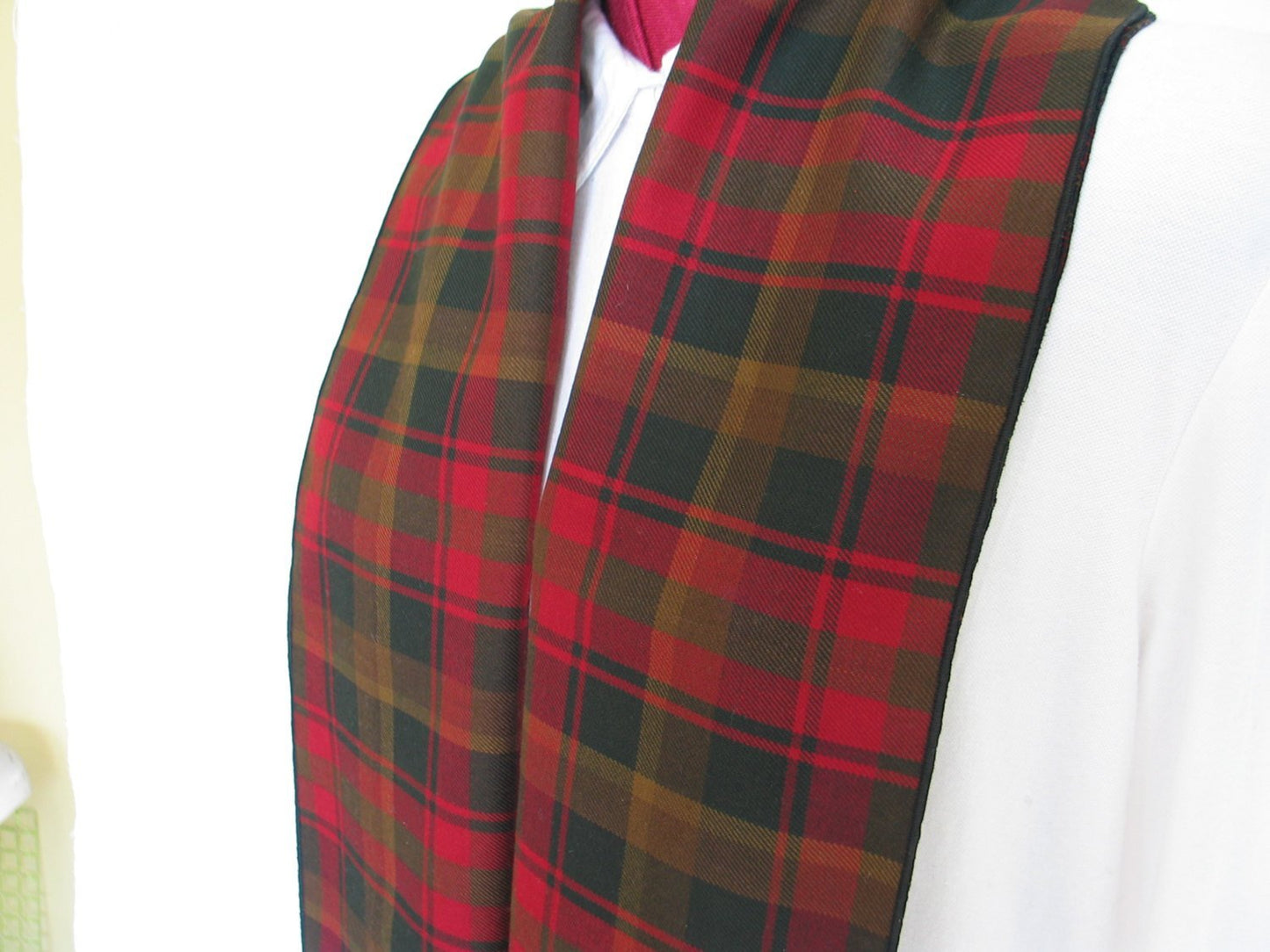 Canadian Tartan Maple Leaf Scarf-Taylors Tartans