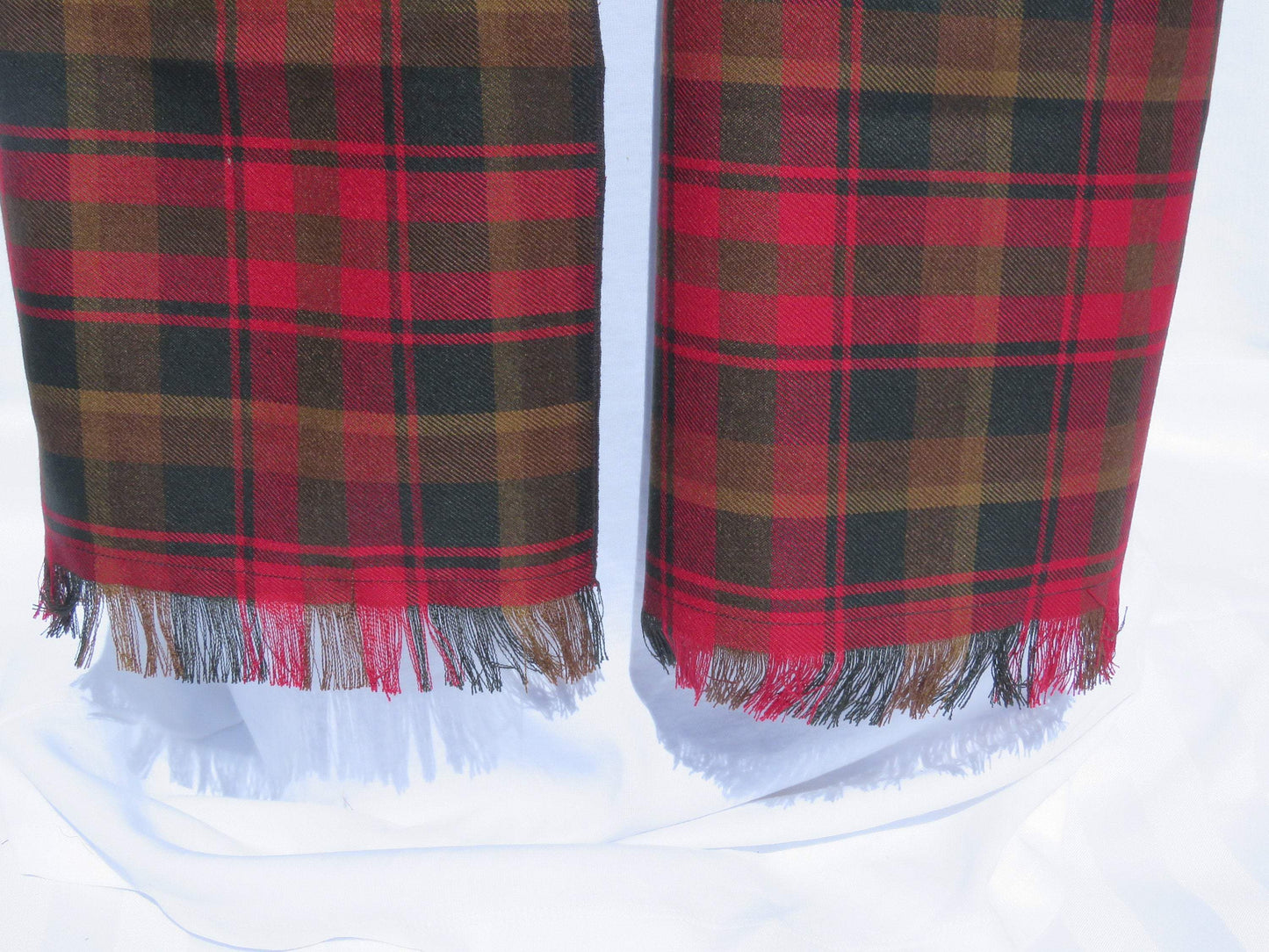 Canadian Tartan Maple Leaf Scarf