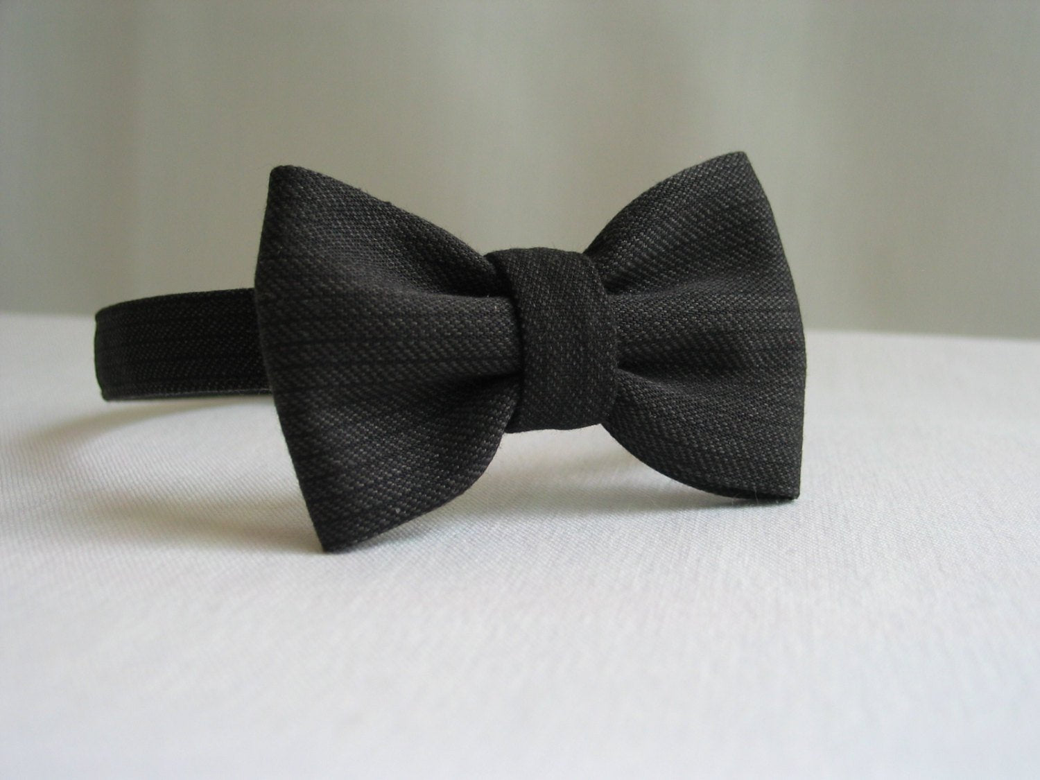 Charcoal Gray Bow Tie Suspenders-Taylors Tartans