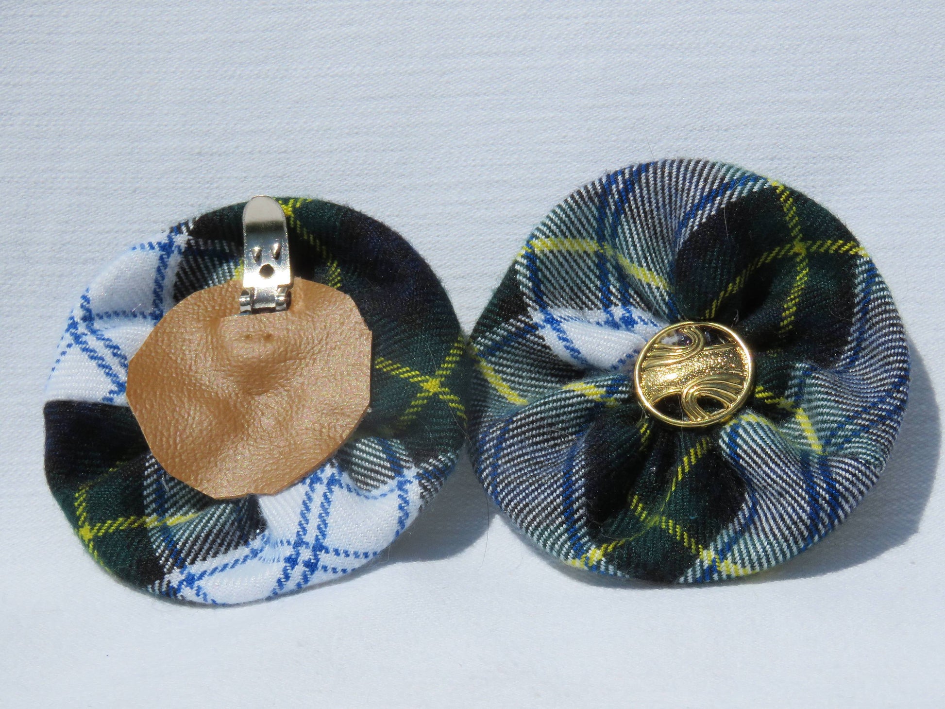 Dress Gordon Tartan Shoe Clips-Taylors Tartans