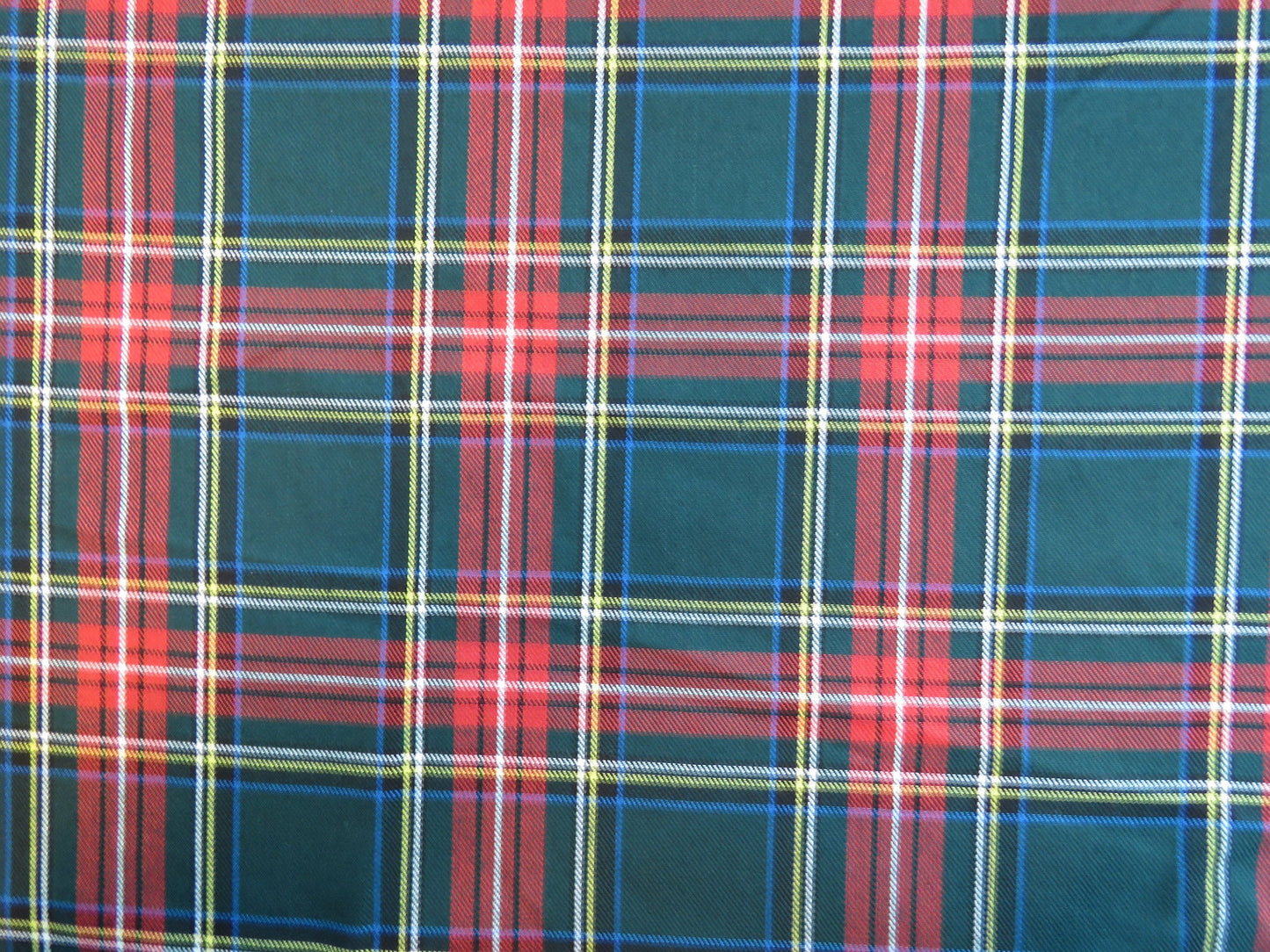 Green Stewart Tartan Fabric-Taylors Tartans