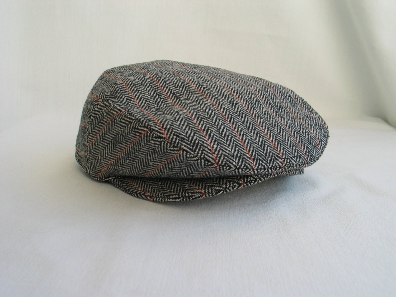 Herringbone Wool Flat Cap-Taylors Tartans