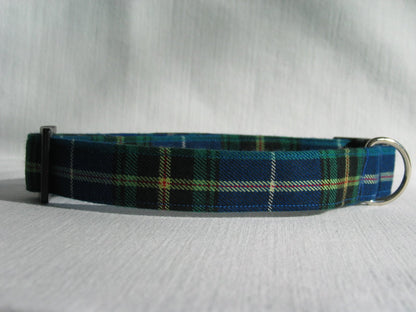 Collier pour chien tartan bleu de la Nouvelle-Écosse