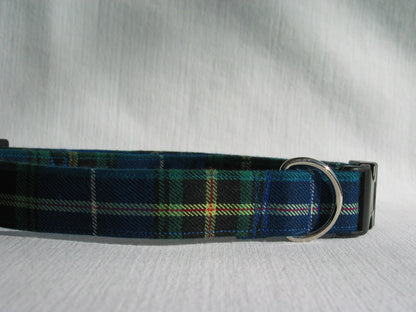 Collier pour chien tartan bleu de la Nouvelle-Écosse