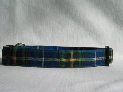 Collier pour chien tartan bleu de la Nouvelle-Écosse