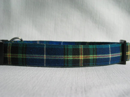 Collier pour chien tartan bleu de la Nouvelle-Écosse